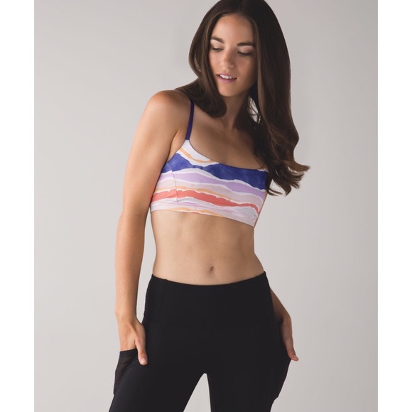 lululemon athletica Tops - {Lululemon} True Self Bra in Bleacher Stripe